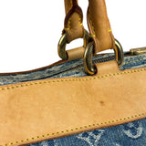 Louis Vuitton Vintage Denim Leather Trim Monogram Neo Speedy 30