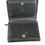 Gucci Black Leather Marmont Card Case Wallet