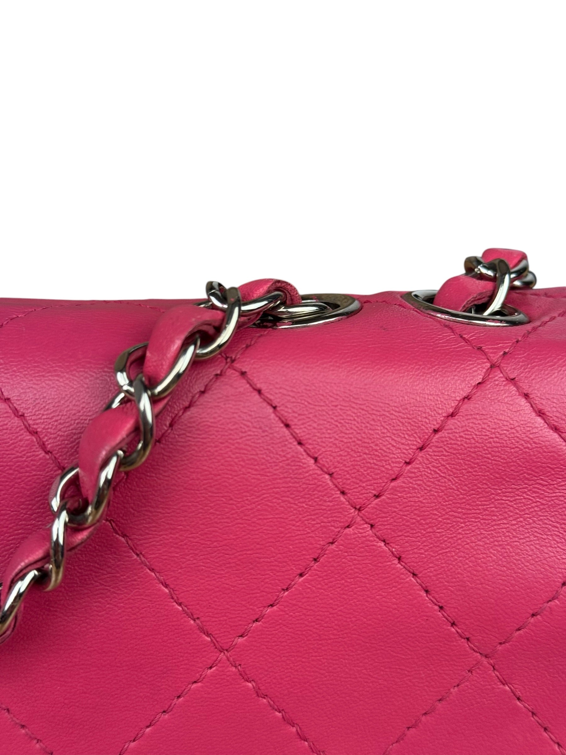 Chanel Pink Quilted Leather Accordion Flap Bag 2014