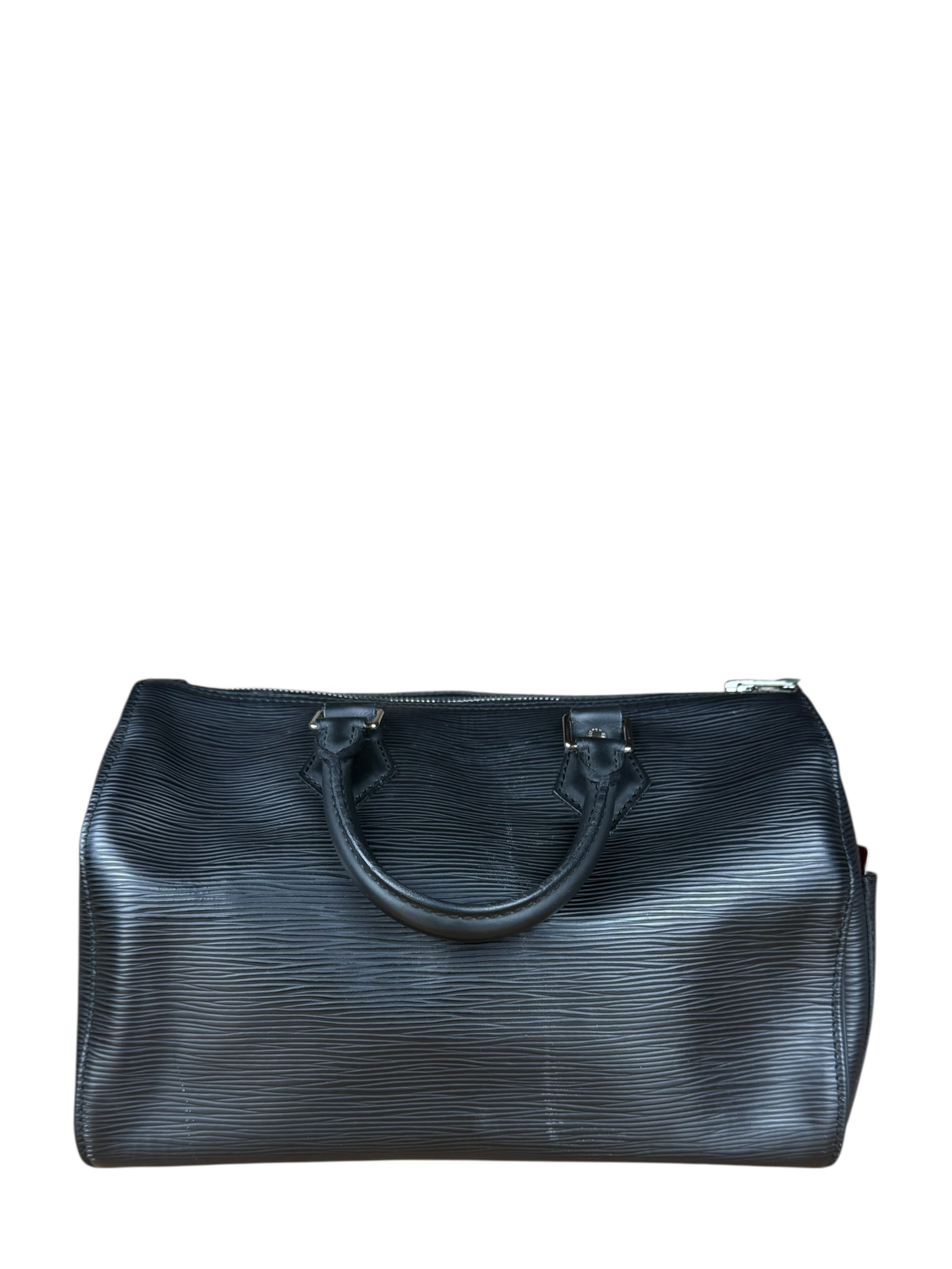 Louis Vuitton Black Epi Speedy 25