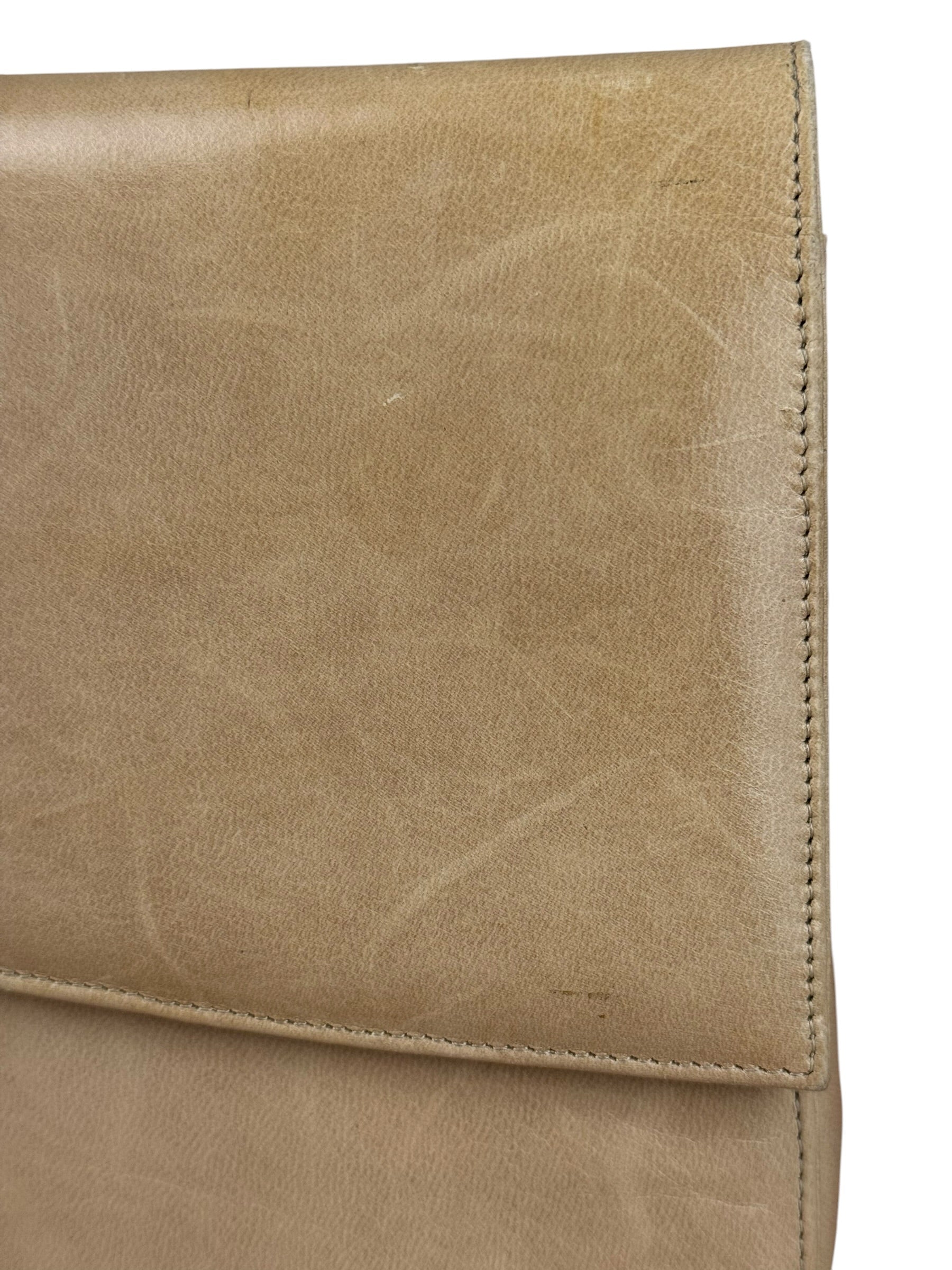 Bally Leather Bow Clutch