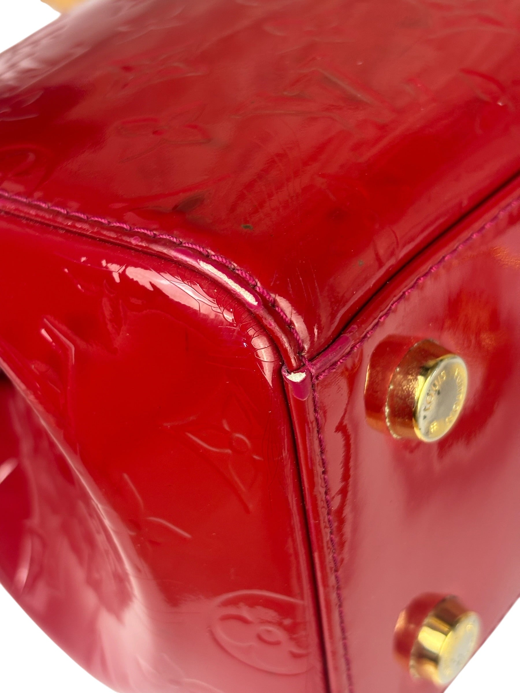 Louis Vuitton Red Vernis Brea Two-Way Bag MM