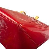Louis Vuitton Red Monogram Vernis Bellevue Handbag PM