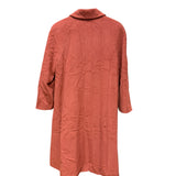 Chloé Dark Blush Wool Trench Coat