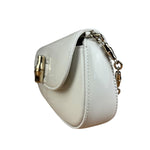 Gucci White Leather Bamboo Night Small Clutch/Pochette