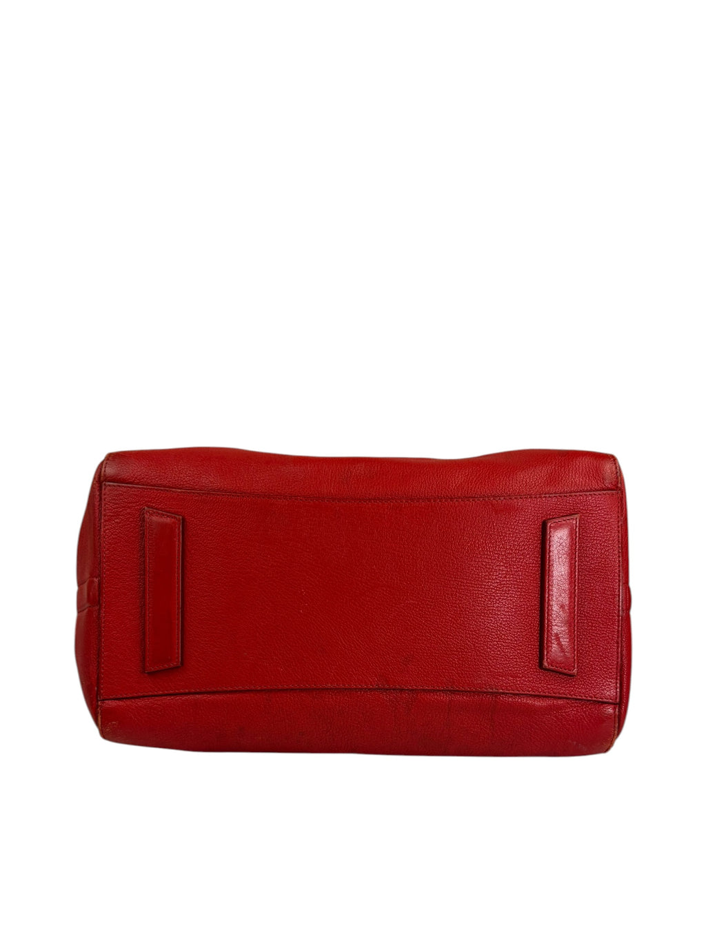 Givenchy Red Glazed Leather Medium Antigona Two-Way Bag
