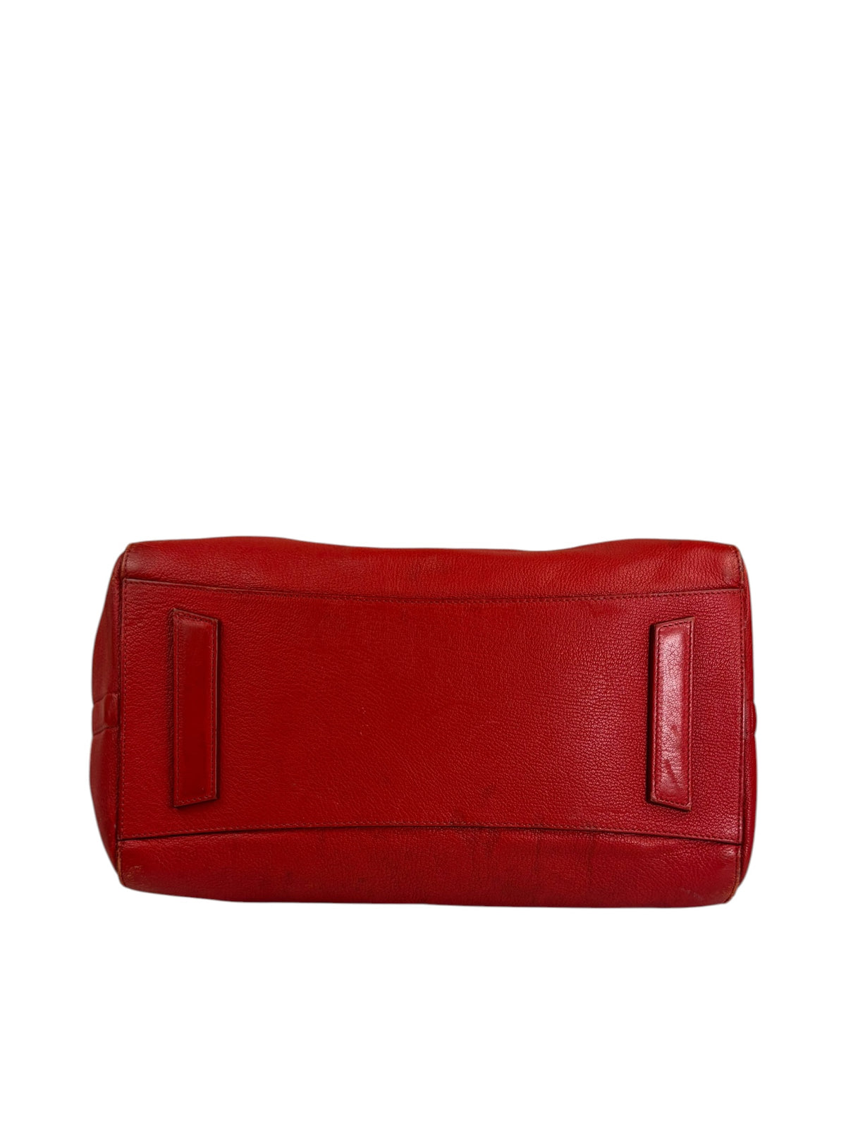 Givenchy Red Glazed Leather Medium Antigona Two-Way Bag