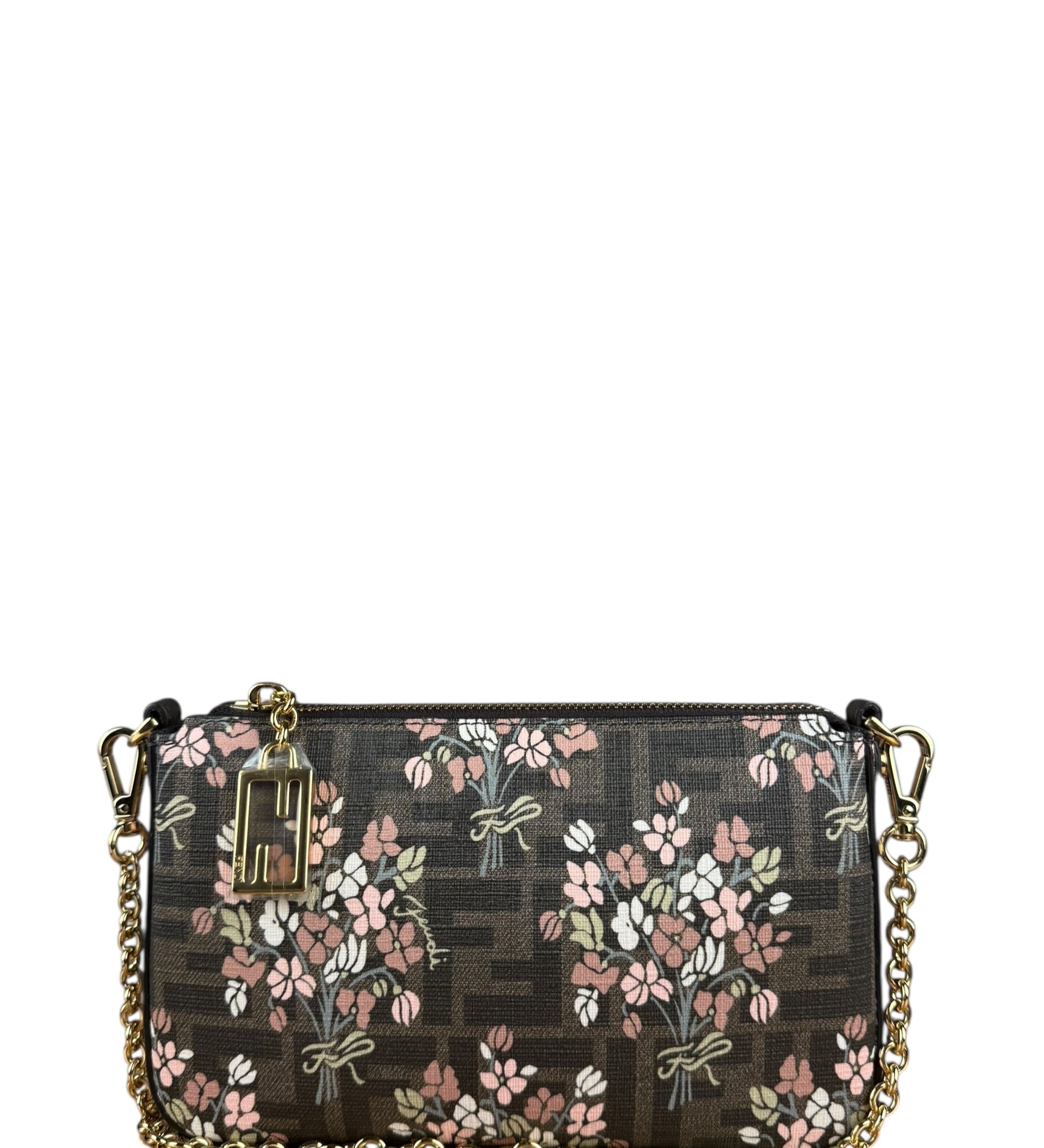 Fendi Floral FF Chain Pochette