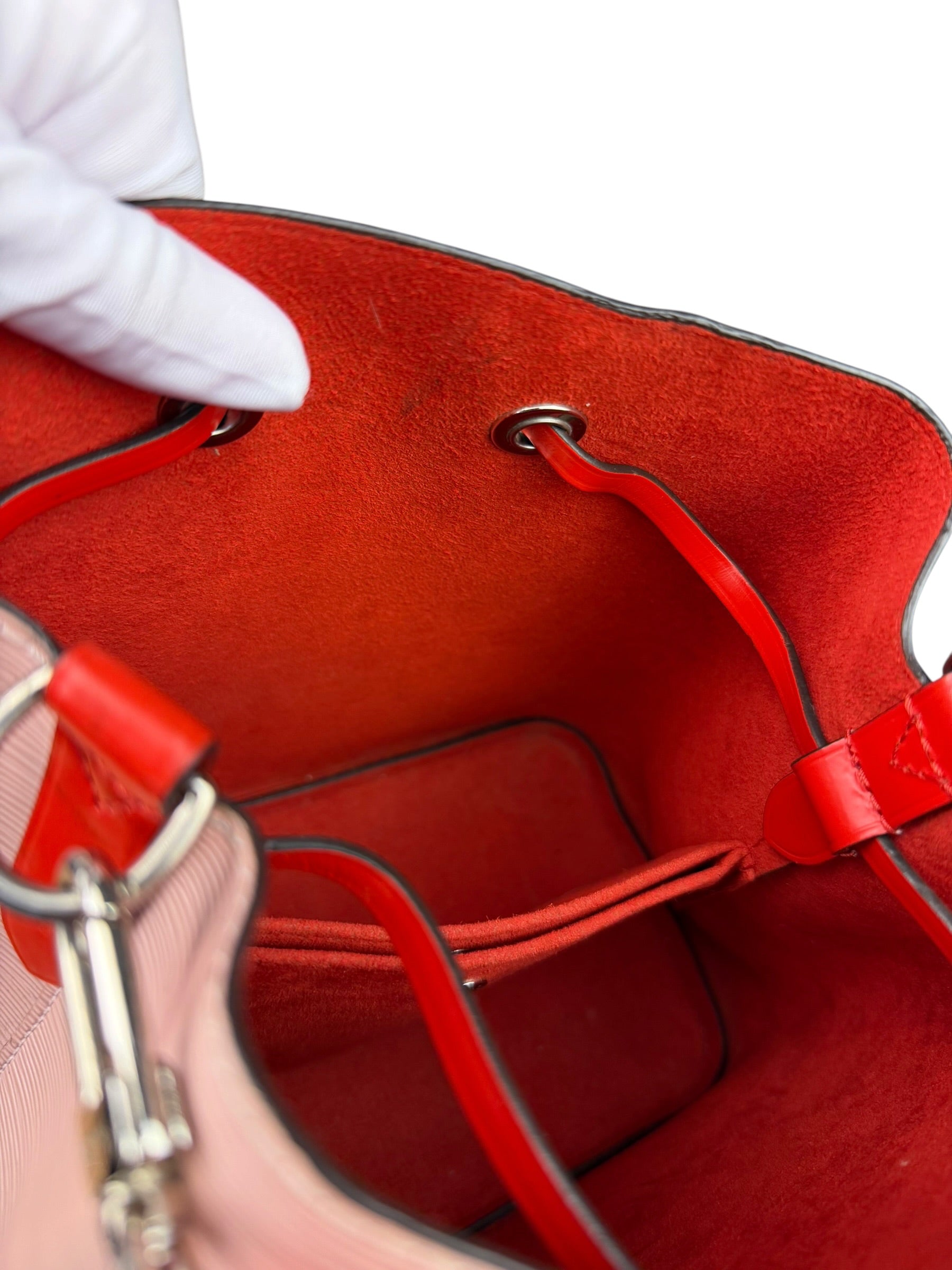 Louis Vuitton Epi Rose Ballerine NeoNoe BB Bucket Handbag