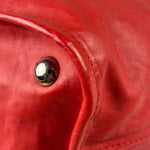 Chanel Red Quilted Leather Natural Beauty Chain Tote 2010