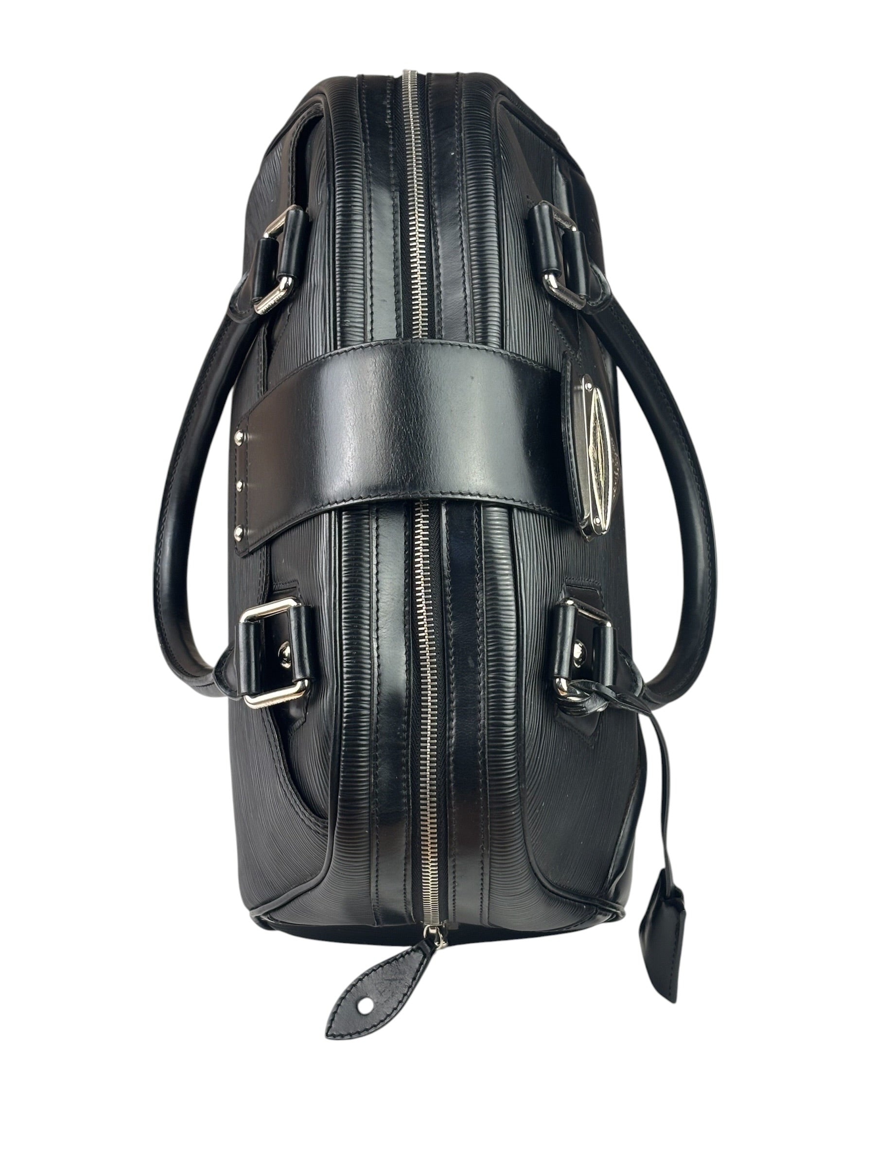 Louis Vuitton Black Epi Leather Montaigne Bowling Handbag