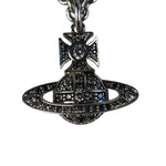 Vivienne Westwood Silver Bas Relief Pendant Necklace