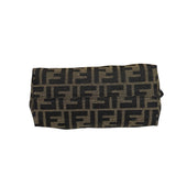Fendi Brown Leather Trim Zucca By The Way Soft Mini Crossbody