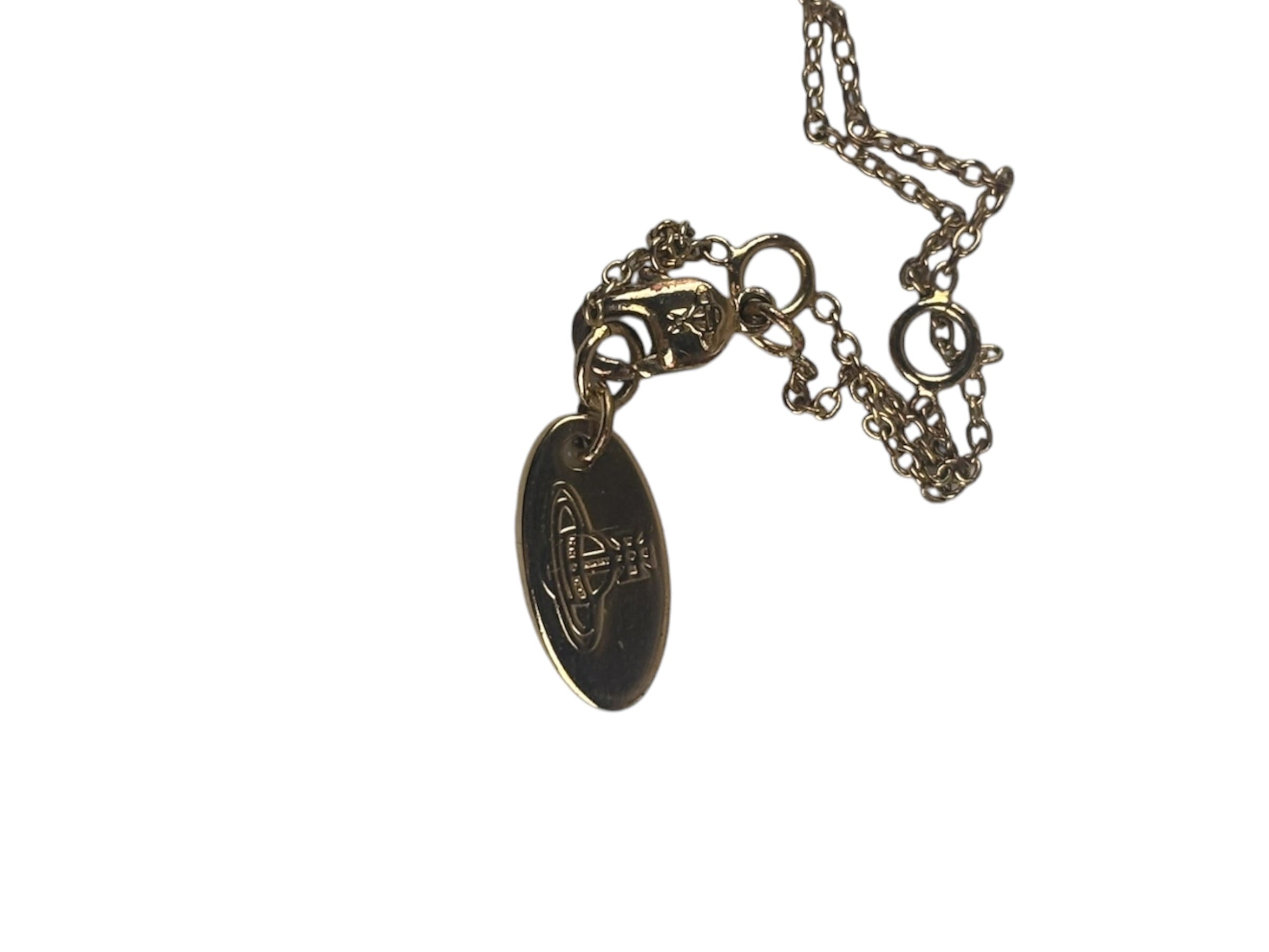 Vivienne Westwood Rhinestone Orb Pendant Necklace