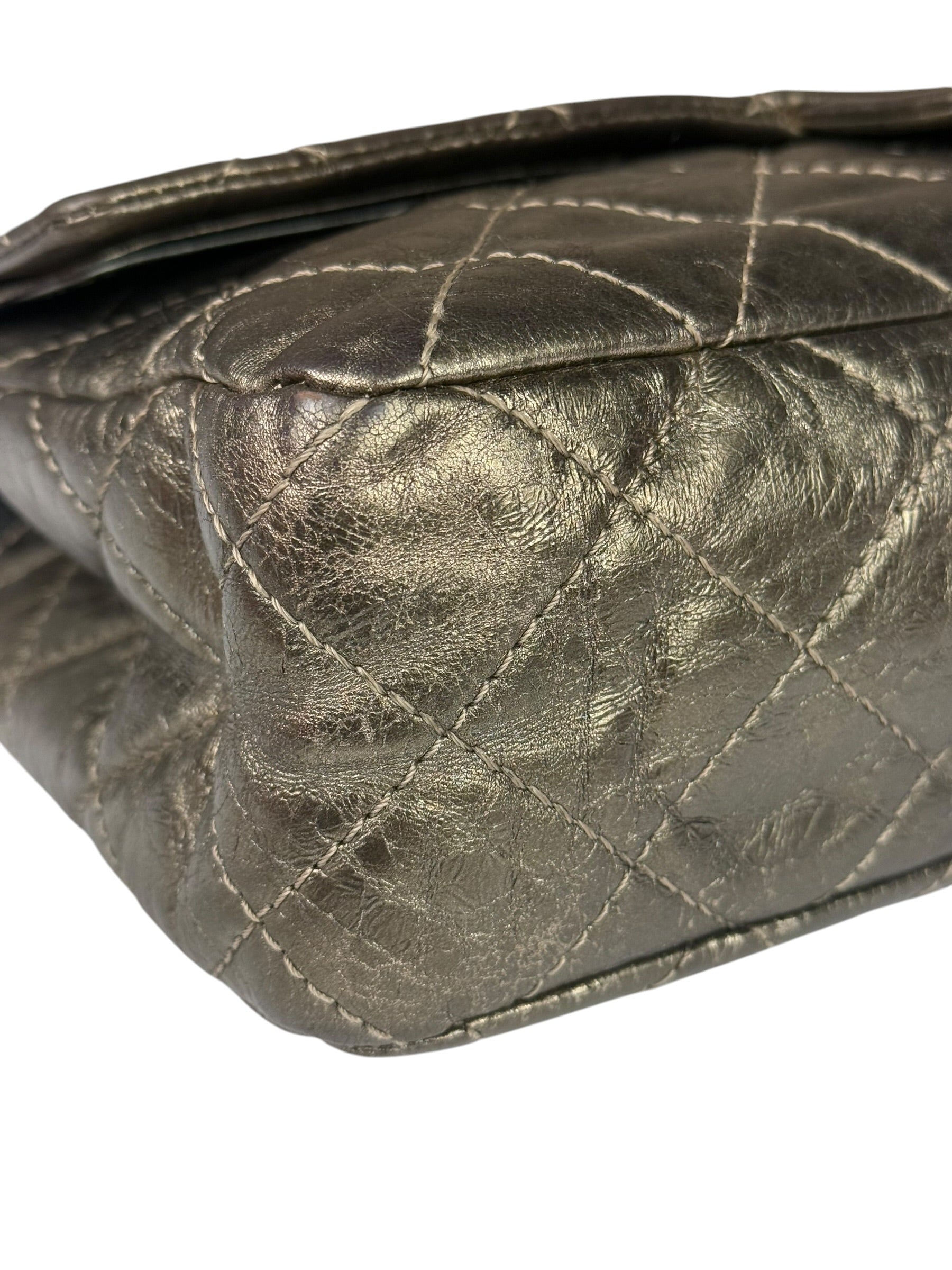 Chanel Metallic Quilted 2.55 Reissue Large Double Flap Bag '06-'08