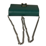 Gucci Green Leather Crystal Embellished Dionysus Chain Bag