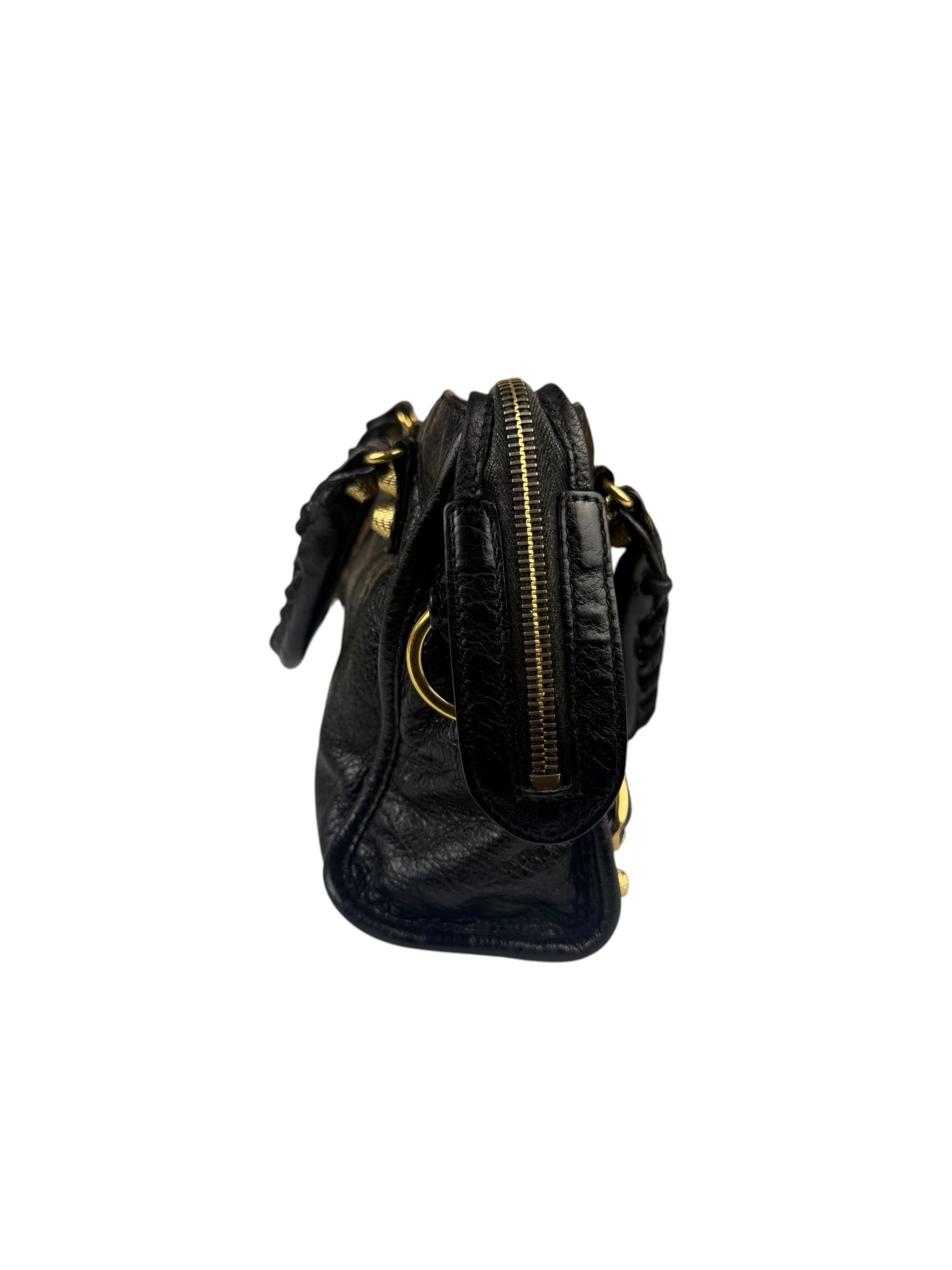 Balenciaga Black Calfskin Mini Le City Bag