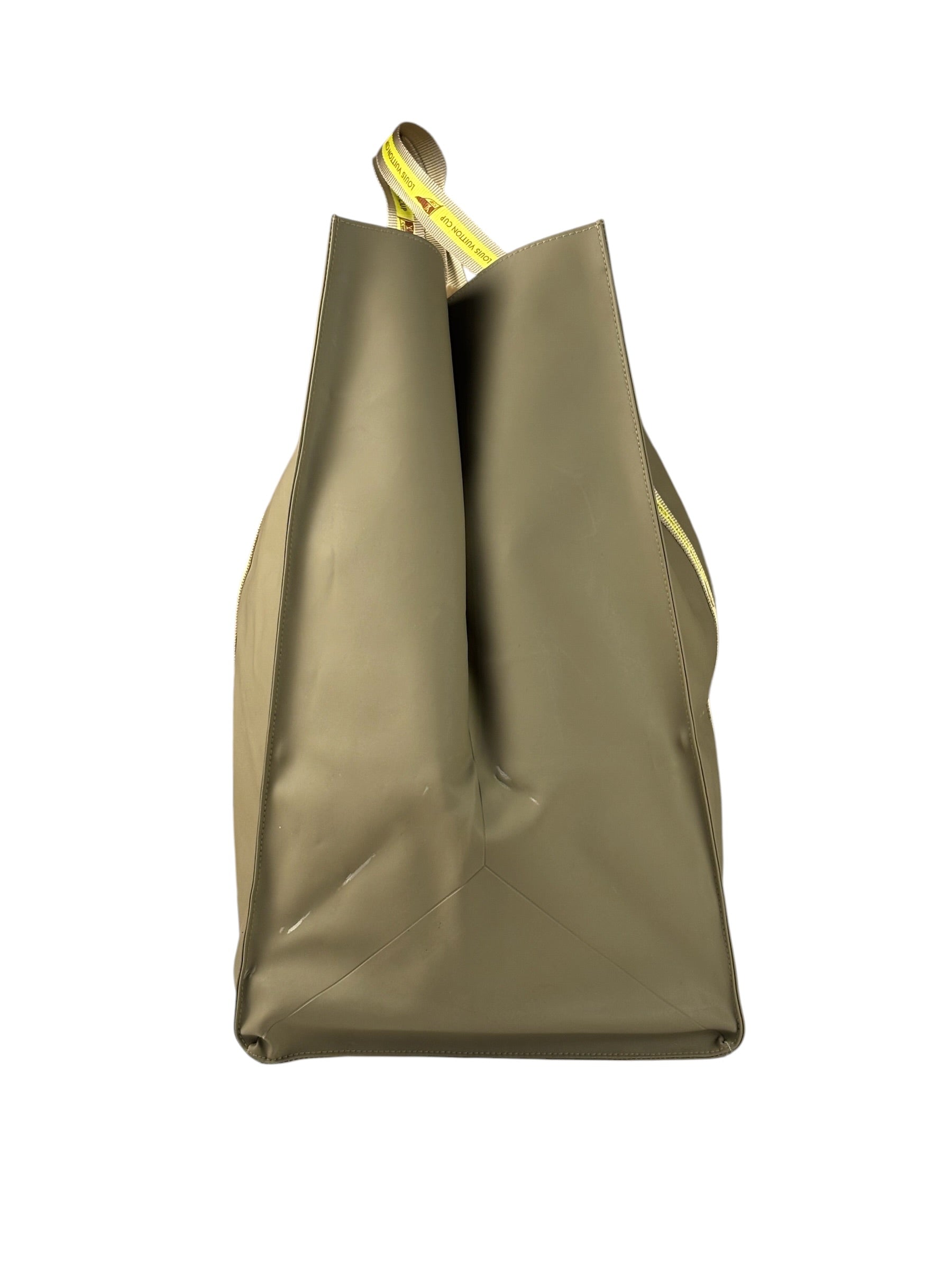 Louis Vuitton Muted Khaki Vinyl Cup Beach/Shopping Bag