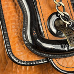 Fendi Vintage Brown/Black Leather B Shoulder Bag