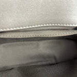 Chanel CC Silver Lambskin Quilted Boy Bag Red Stingray 2012