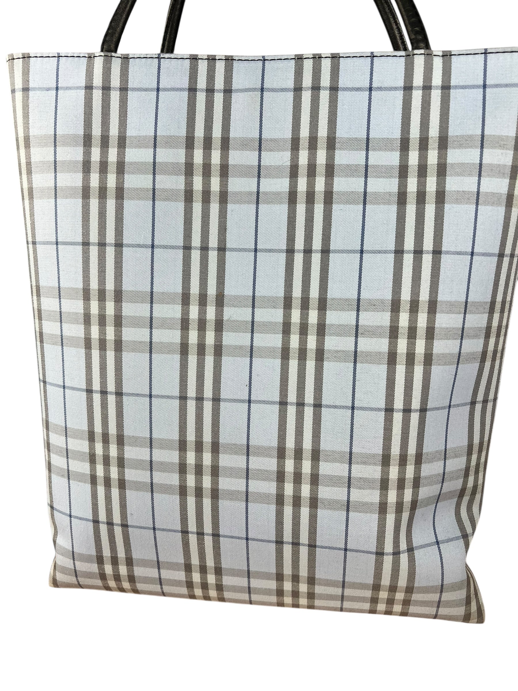 Burberry Blue London Tote Bag