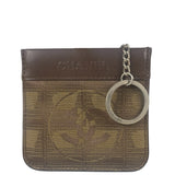 Chanel Vintage Travel Line Brown Key Pouch 2002