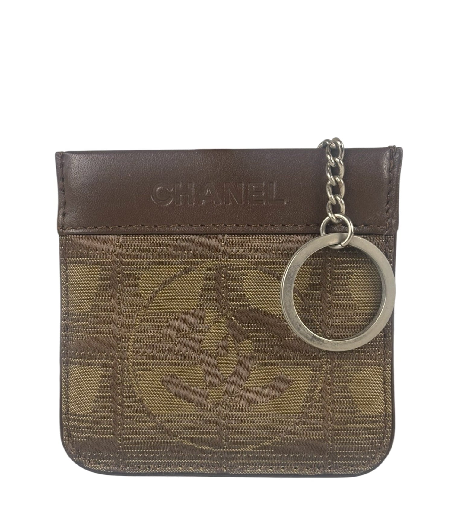 Chanel Vintage Travel Line Brown Key Pouch 2002