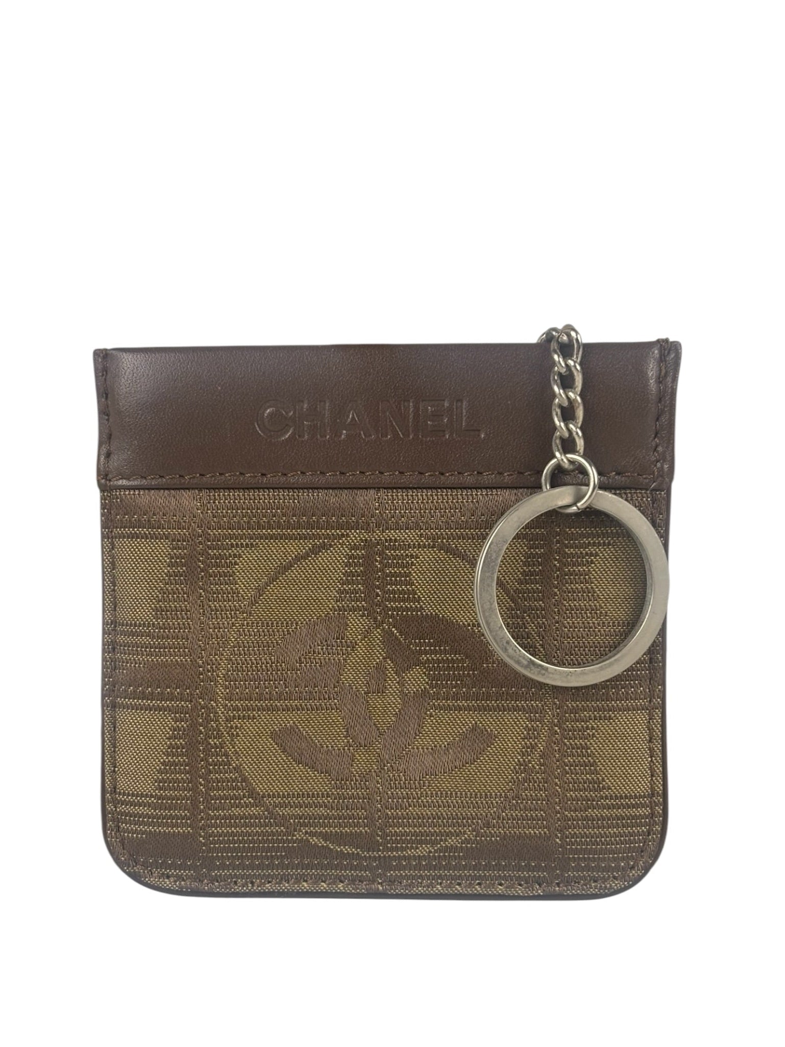 Chanel Vintage Travel Line Brown Key Pouch 2002