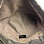 Fendi Black Pebbled Leather Mia Flap Bag