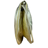 Loewe Gold Leather Anagram Shoulder Bag