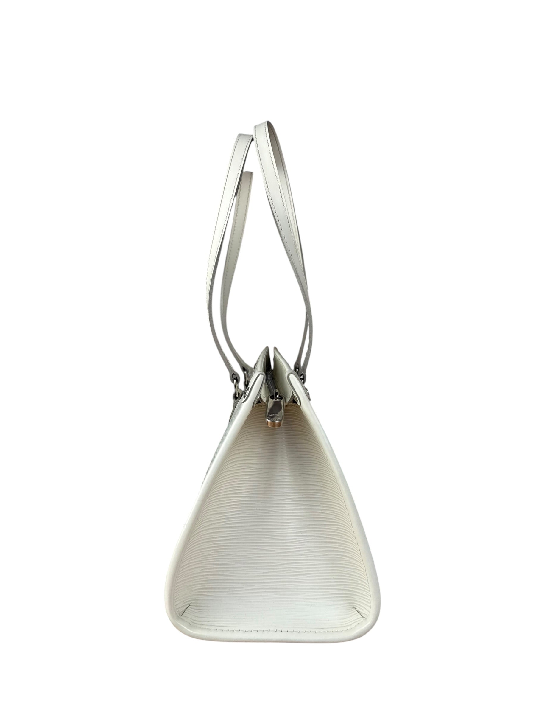 Louis Vuitton White Epi Madeleine PM Handbag