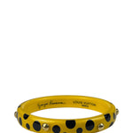 Louis Vuitton x Yayoi Kusama Yellow/Bkack Infinity Dots Acrylic Bangle