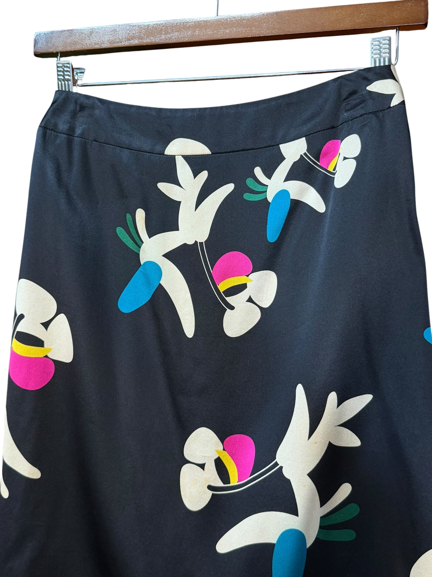 Chanel Vintage Karl Lagerfeld Spring/Summer 2000-00T Collection Silk Skirt