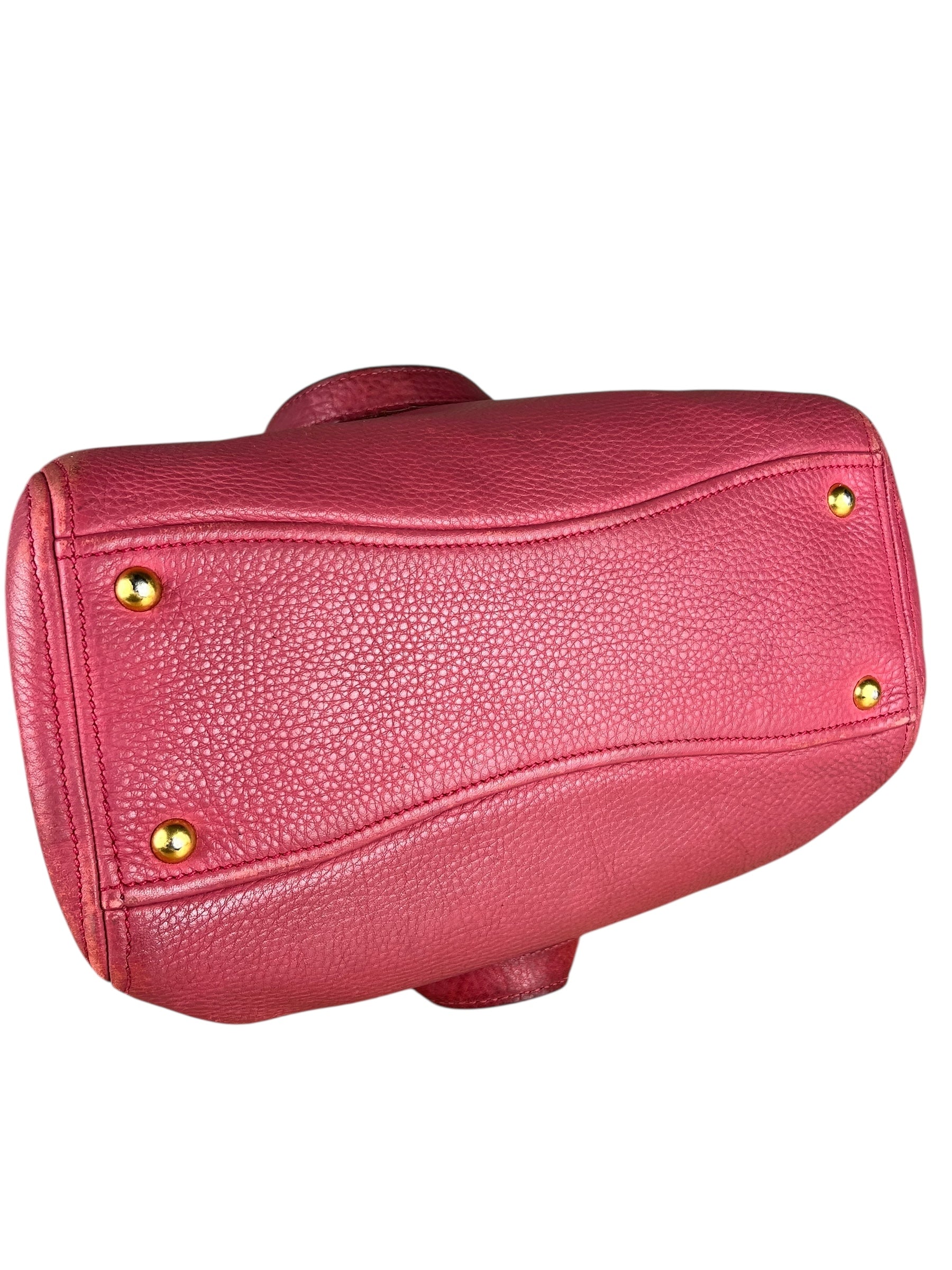 Miu Miu Pink Leather 2Way Tote Bag