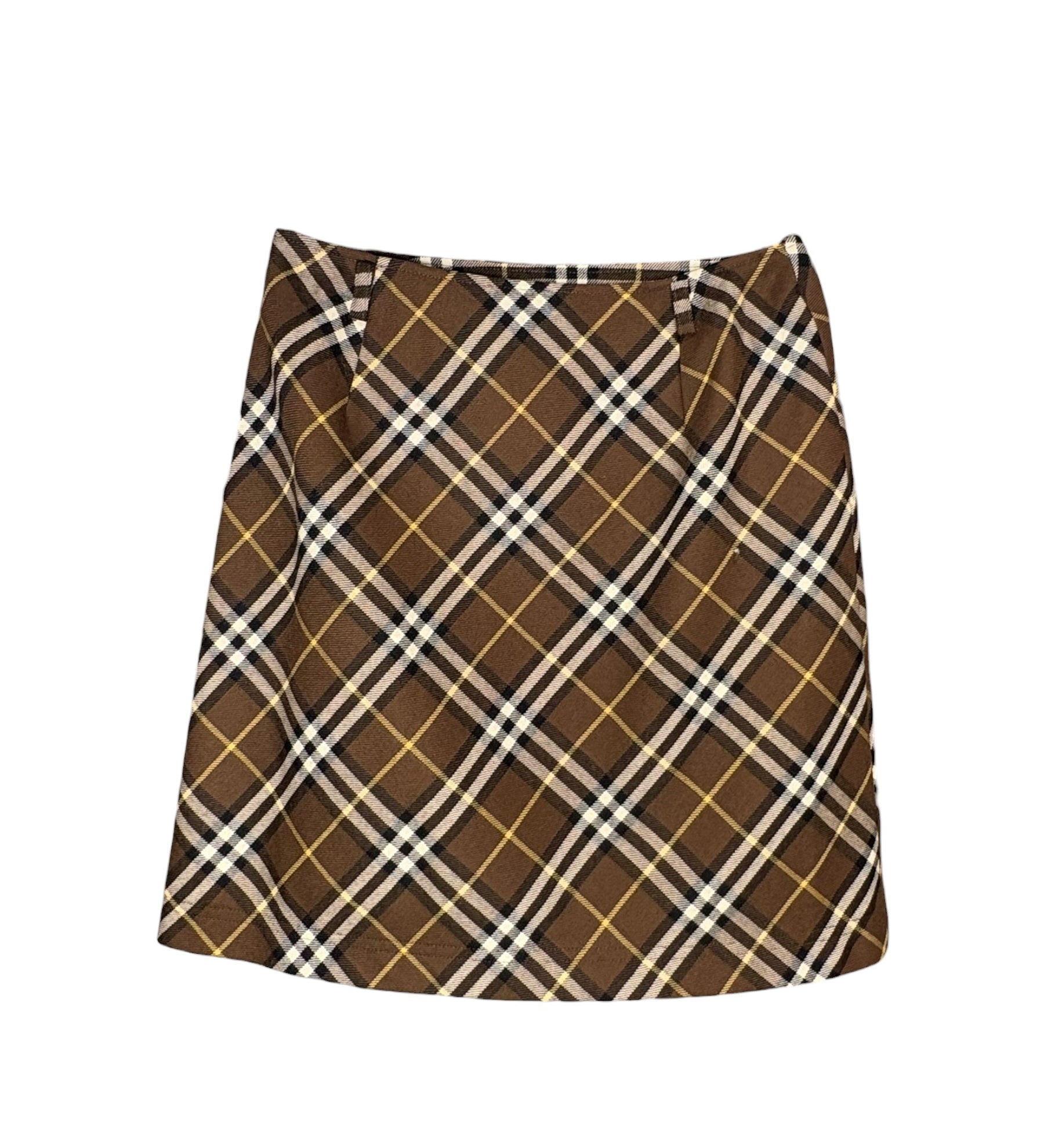Burberry Vintage Brown Nova Check Skirt