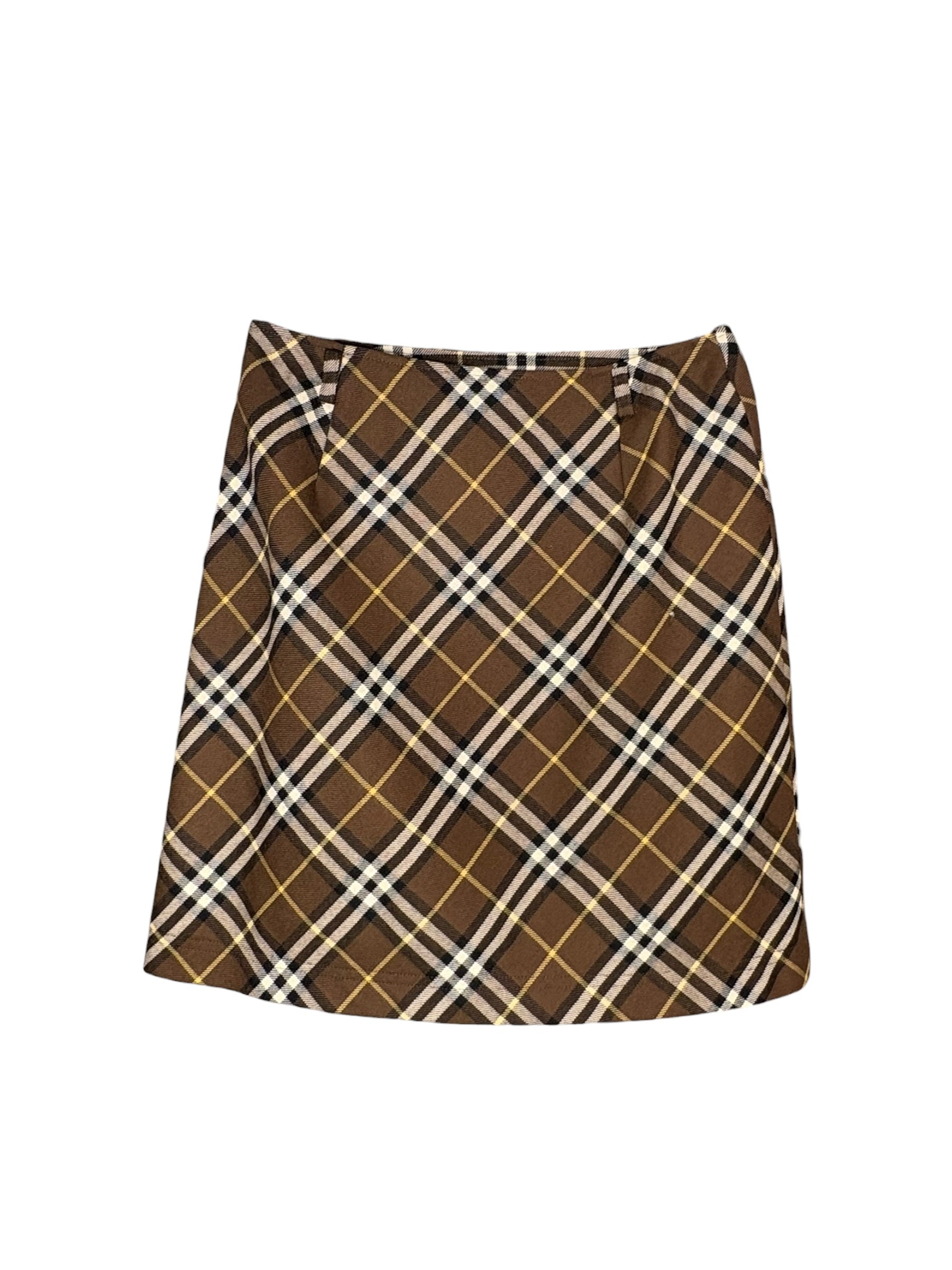 Burberry Vintage Brown Nova Check Skirt