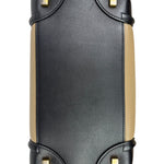 Celine Calfskin Leather/Suede Tri-Color Luggage Tote Bag