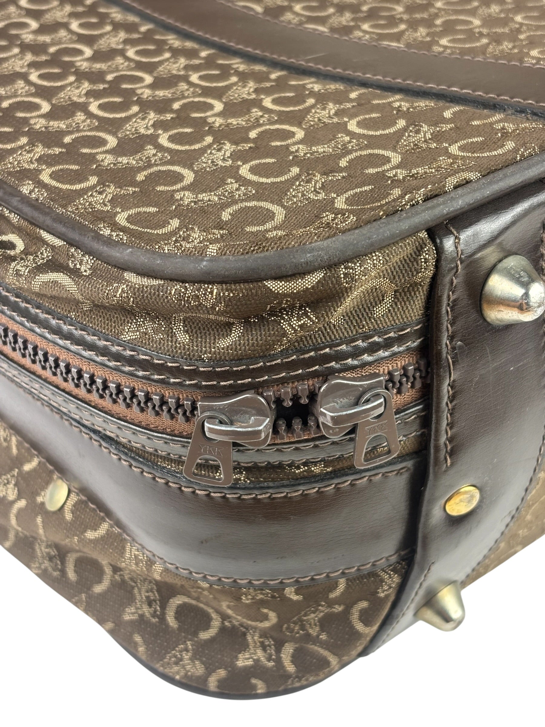 Celine Vintage Macadam Canvas Travel Bag