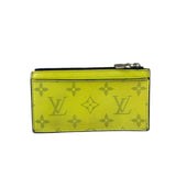 Louis Vuitton Neon Yellow Monogram Coin Card Holder