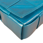 Bottega Veneta Cyan Leather Cassete Bag