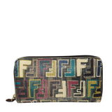 Fendi Zucca Spalmati FF Multicolor Long Wallet