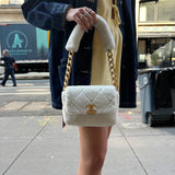 Chanel Shearling CC Chain Flap Shoulder Bag 2020