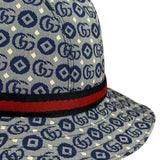 Gucci GG Logo Blue Denim Bucket Hat