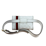 Gucci GG White Coated Canvas Sherry Line Belt Bag