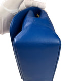 Chanel Vintage Blue Lambskin Flap Bag 1989