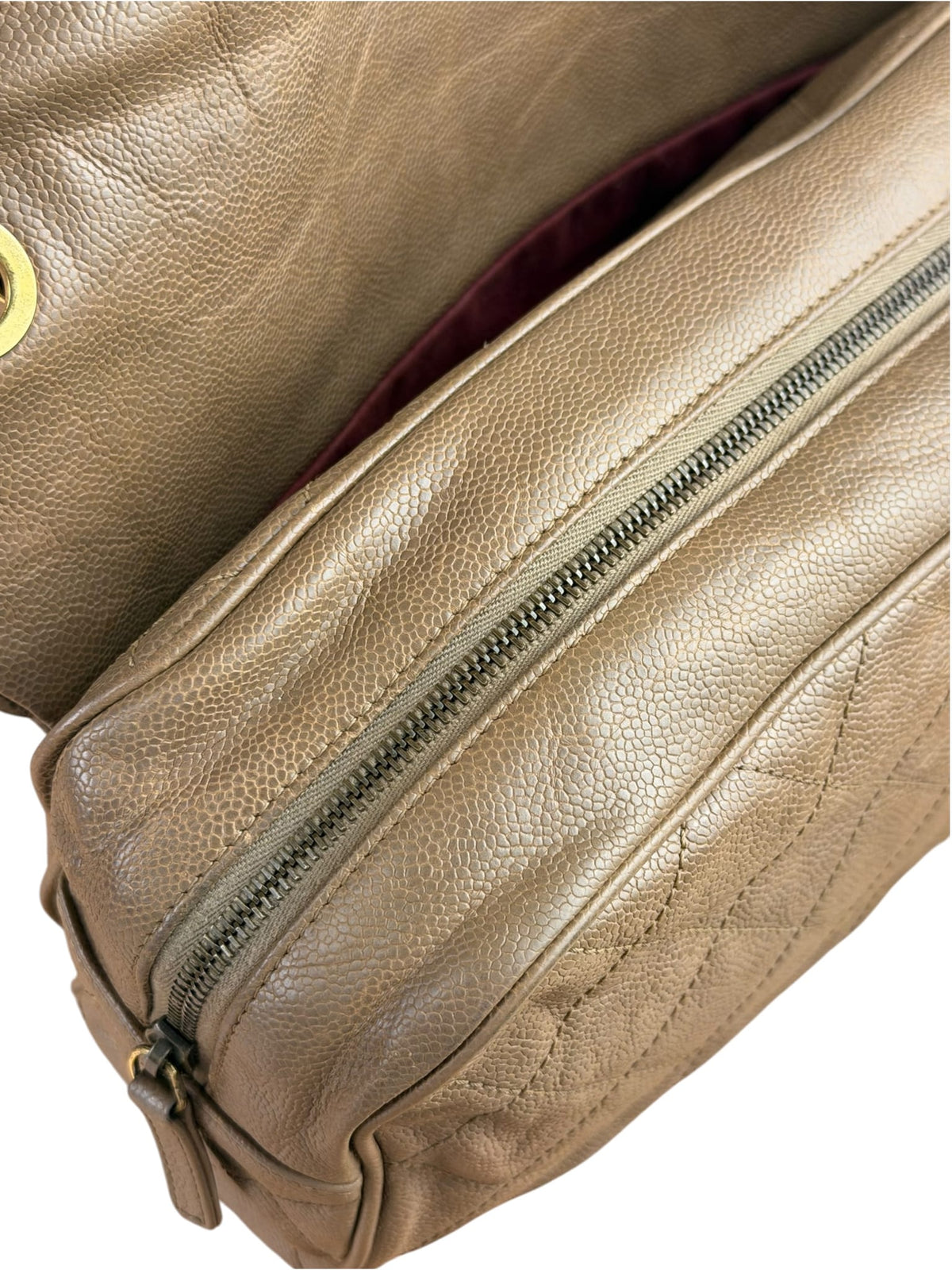 Chanel Brown Caviar Jumbo Easy Flap 2012
