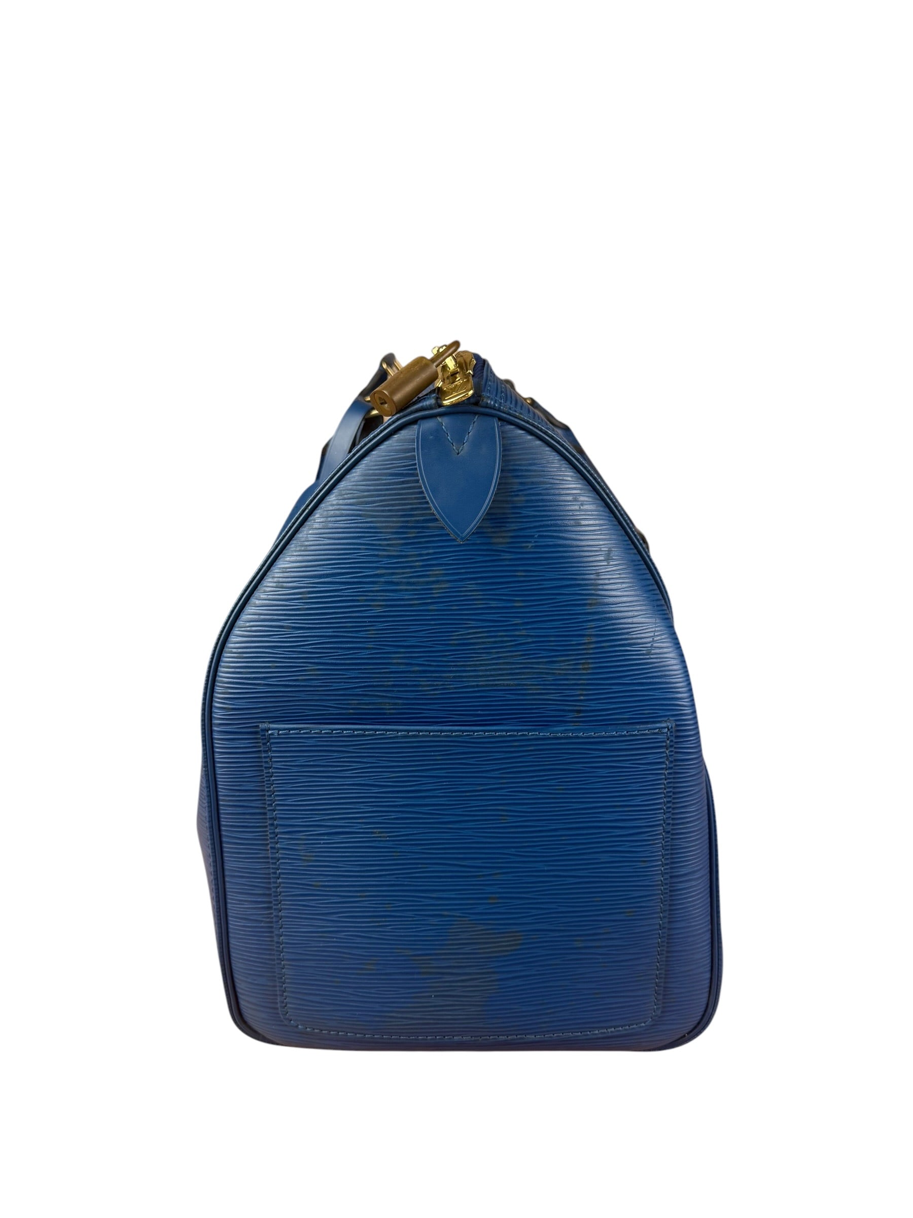 Louis Vuitton Vintage Blue Epi Leather Keepall