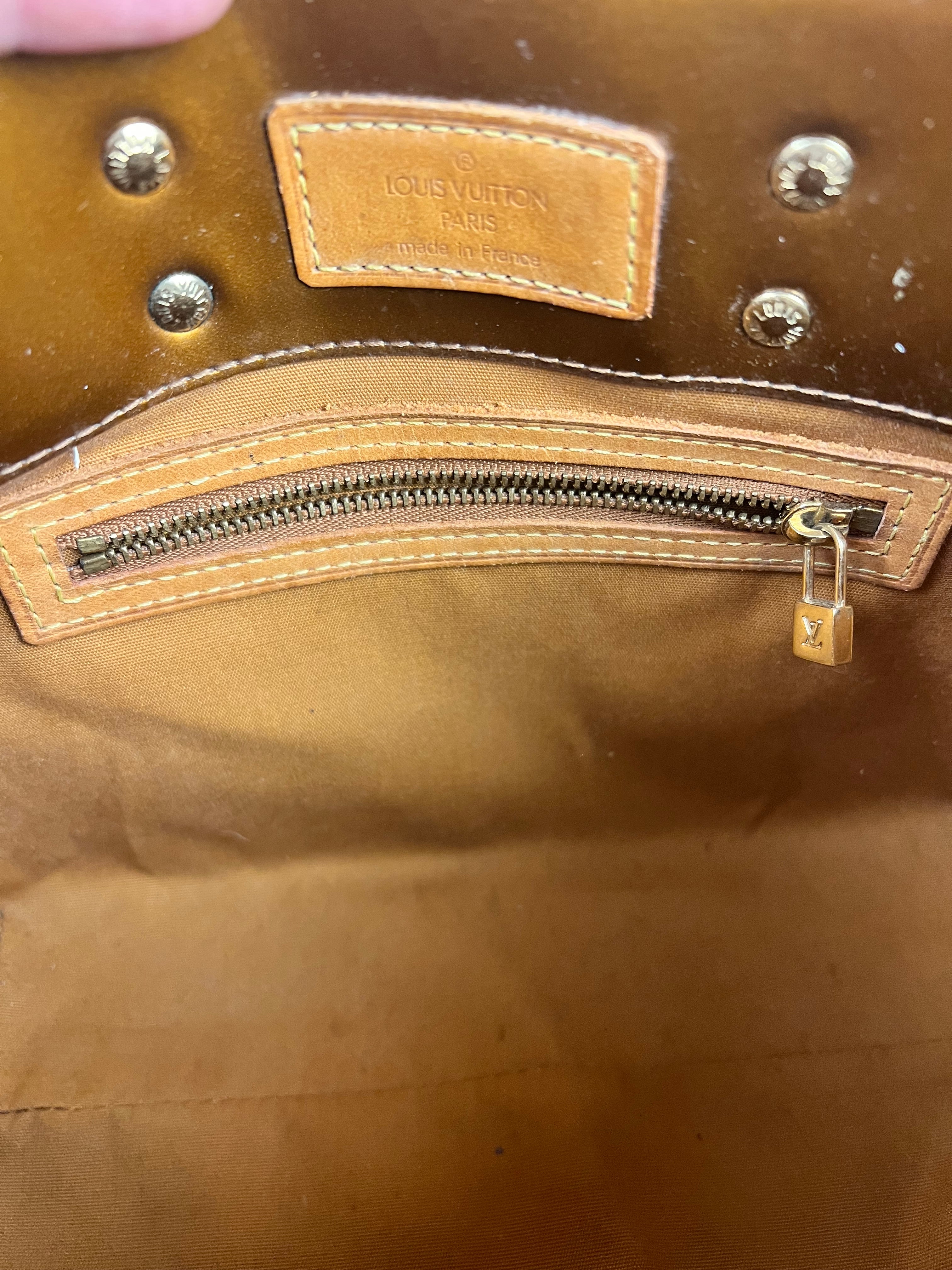 Louis Vuitton Monogram Vernis Bronze Reade PM