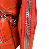 Chanel Red Quilted Mini Flap Wallet on Chain Bag 2011