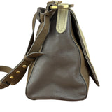 Fendi Colorblock Leather Two-Way Flap Bag